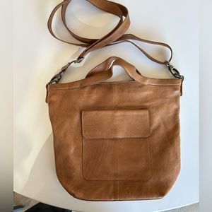 Latico Bianca Cognac Tan crossbody bag